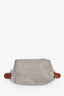 Longchamp Grey Canvas 'Le Pliage' Mini Coin Pouch