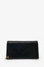 Pre-Loved Chanel™ 1994-96 Black Calfskin Leather CC Logo Chain Bi-Fold Wallet