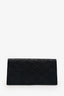 Pre-Loved Chanel™ 1989-91 Black Quilted Leather Bi-Fold Chequebook Holder