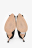 Manolo Blahnik Black Satin Embellished Hangisi Heels Size 37.5