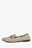 Brunello Cucinelli Taupe Suede Pointed Toe Flats with Beaded Detail Size 38.5