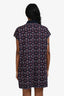 Hermès Navy Blue/Red Printed Polo T-Shirt Dress Size 36
