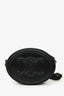 Celine Black Leather Cuir Triomphe Oval Crossbody Bag