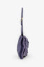 Valentino Purple Leather Twist Shoulder Bag