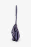Valentino Purple Leather Twist Shoulder Bag