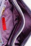 Valentino Purple Leather Twist Shoulder Bag
