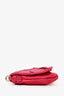 Valentino Pink Leather Rose Clutch