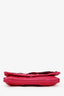 Valentino Pink Leather Rose Clutch