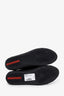 Prada Black Leather Studded Sneakers Size 40