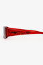 Christian Dior Vintage Red Rectangle Sunglasses