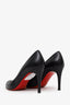 Christian Louboutin Black Leather Round Toe Pumps Size 39
