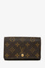 Louis Vuitton 2004 Brown Monogram Porte-Monnaie Tresor Wallet