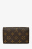 Louis Vuitton 2004 Brown Monogram Porte-Monnaie Tresor Wallet