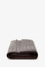 Bottega Veneta Burgundy Leather Intrecciato Long Wallet