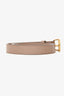 Gucci Beige Leather Faux Pearl GG Marmont Small Belt Size 95/38