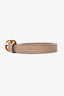 Gucci Beige Leather Faux Pearl GG Marmont Small Belt Size 95/38