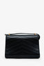Pre-Loved Chanel™ 2018 Black Chevron Calfskin Paris-Hamburg Medal Flap Bag