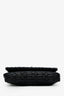 Miu Miu Black Matelasse Nappa Leather Crystal Embellished Shoulder Bag With Strap