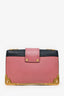 Prada Pink/Black Leather Astrology Celestial Cahier Crossbody Bag