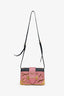 Prada Pink/Black Leather Astrology Celestial Cahier Crossbody Bag