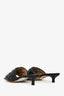Bottega Veneta Black Quilted Puff Leather 'Lido' Kitten Heels Size 38.5