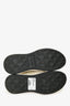 Pre-Loved Chanel™ Ivory/Black Velvet/Calfskin Mixed Fibres CC Sneakers Size 38.5