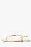Giuseppe Zanotti Gold Crystal Embellished Palm Tree Sandals Size 38.5