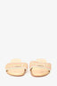 Christian Dior Gold/Pink Embroidered Slides Size 38.5