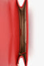 Gucci Red Leather Quilted Queen Margaret Clutch