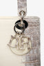 Christian Dior 2021 Niloticus Himalayan Crocodile Leather Small Lady Dior Top Handle