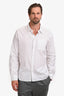 Loewe White Cotton Anagram Collared Button Down Shirt Size 16.5 Mens