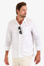 Loewe White Cotton Anagram Collared Button Down Shirt Size 16.5 Mens
