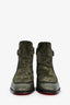Christian Louboutin Green Suede/Leather Ankle Boots Size 39.5 Mens
