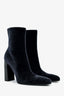 Balenciaga Black Velvet Heeled Ankle Boots Size 39.5 Mens