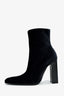 Balenciaga Black Velvet Heeled Ankle Boots Size 39.5 Mens