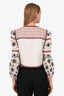 Veronica Beard White Linen Beaded Shilin Embellished Jacket Size S