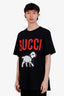 Gucci Black Cotton Lamb Logo Graphic Print T-Shirt Size XL Mens