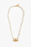 Vivianne Westwood Gold Tone Faux Pearl Necklace