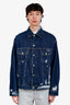 Acne Studios Blue Denim Distressed Jacket Size S Mens