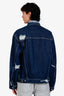 Acne Studios Blue Denim Distressed Jacket Size S Mens
