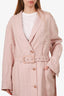 Zimmermann Pink Linen Blend Duster Coat Size 10