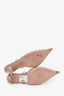 Valentino Beige Leather Rockstud 'Wispy' Slingback Heels Size 42