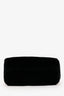 Manu Atelier Black/Shearling 'XX Mini Cylinder' Bag With Strap