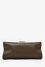 Demellier Brown Leather 'The Nano Montreal' Top Handle With Strap