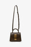 Demellier Brown Leather 'The Nano Montreal' Top Handle With Strap