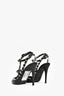 Valentino Noir Black Leather Cage Rockstud Heels Size 36