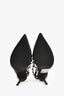 Valentino Noir Black Leather Cage Rockstud Heels Size 36