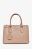 Prada Blush Pink Saffiano Leather Medium Double Zip Galleria Tote