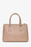 Prada Blush Pink Saffiano Leather Medium Double Zip Galleria Tote