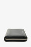 Balenciaga Black/White Logo Leather Zip Around Wallet